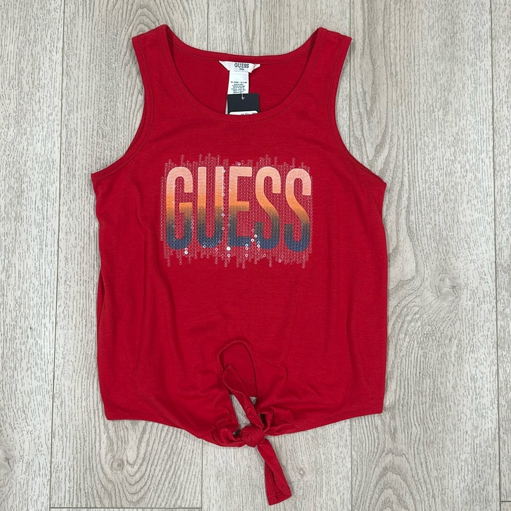 GUESS red sequins T-shirt